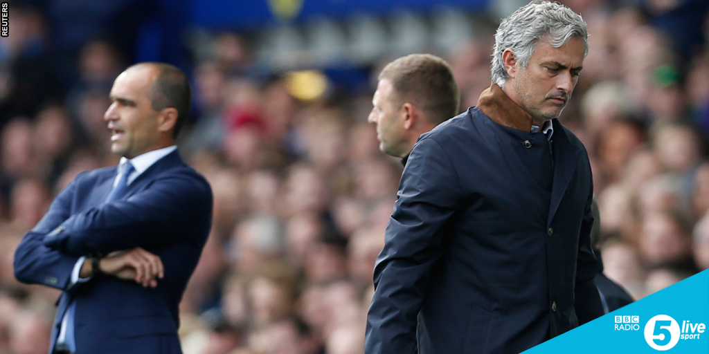 5liveSport's tweet photo. As #MCFC sit pretty with a 100% record, Chelsea sit 16th!

And Mourinho's not happy http://t.co/fYeodd8lFo http://t.co/bUw4io3f08
