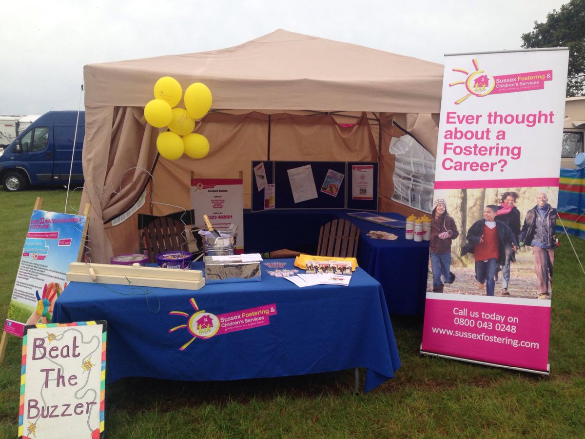 Here at the country show in #Laughton &amp; the grey skies aren't putting us off! Come &amp; talk to us about #fostering.