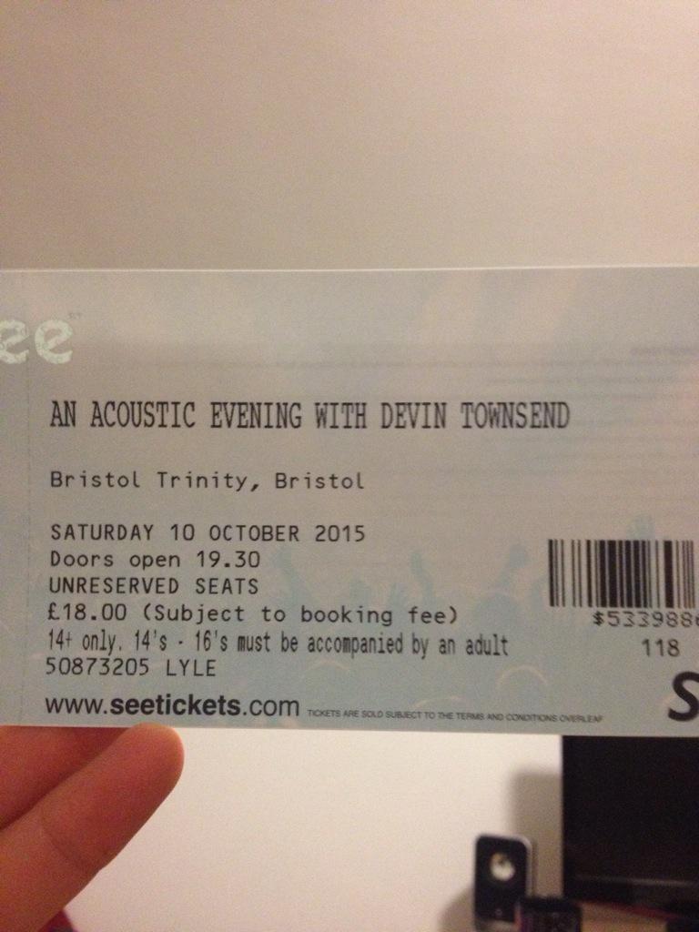ImagesAndWords7's tweet photo. Just got my tix for @dvntownsend in Bristol! The guy is my hero, can't wait! http://t.co/BCBnK8GGyv
