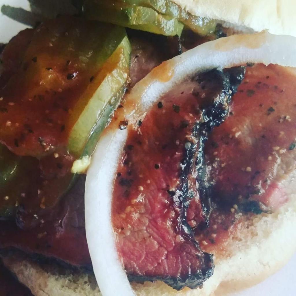 Brisket sammich. Get yours today at 1902 Stedwick (Potranco and Culebra) 12:00