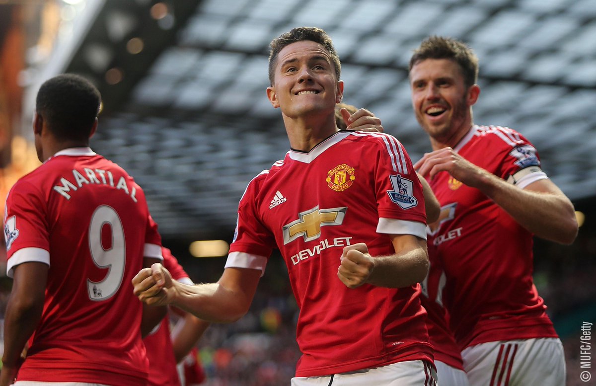 ManUtd's tweet image. Herrera savours victory: bddy.me/1K8gahD. You'd never guess it was his first-ever penalty! #mufc