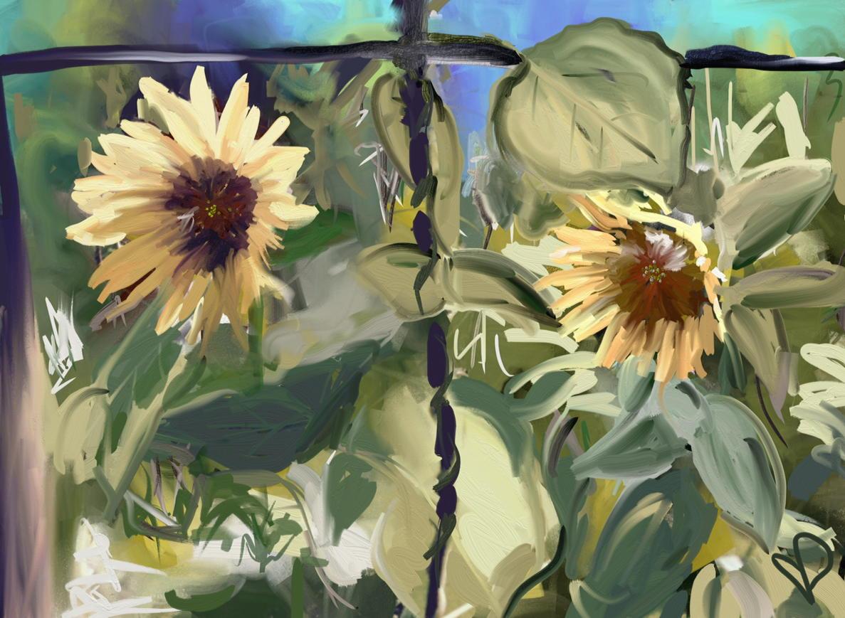 ArtRage's tweet photo. RT @trishaclarkin: Sunflower Love #digitalpainting #ipad #artrage by #trishaclarkin. 🌻✌🏻️🌻 https://t.co/fO4pqznpqm