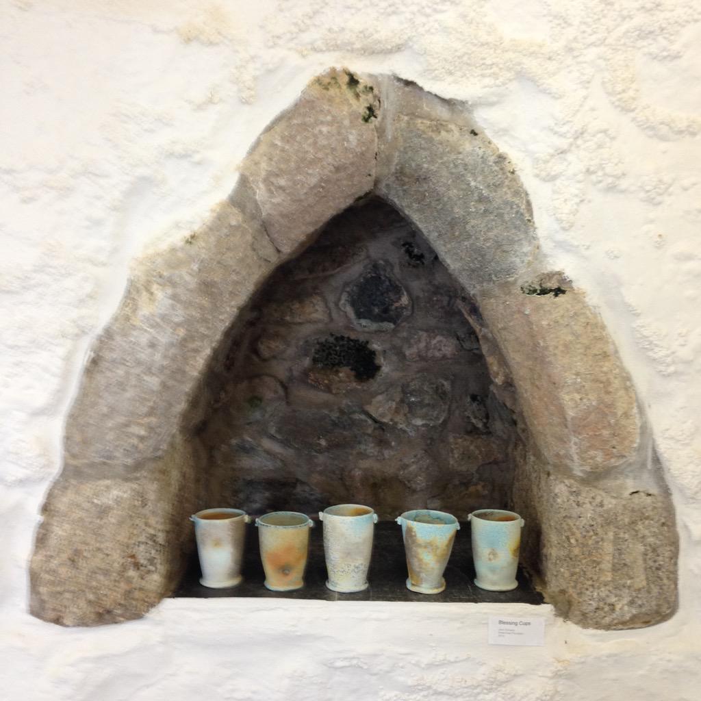dohertyceramics's tweet photo. Day 2. Blessing cups in St Nicholas Chapel on the island St Ives #waypoint #newcraftsmanstives http://t.co/fapCcnh5Y5