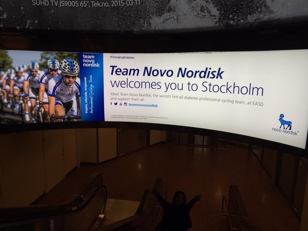 Great welcoming to Stockholm for #EASD2015 by <a href="/teamnovonordisk/">Team Novo Nordisk</a> I may be a touch biased of course. #ChangingDiabetes