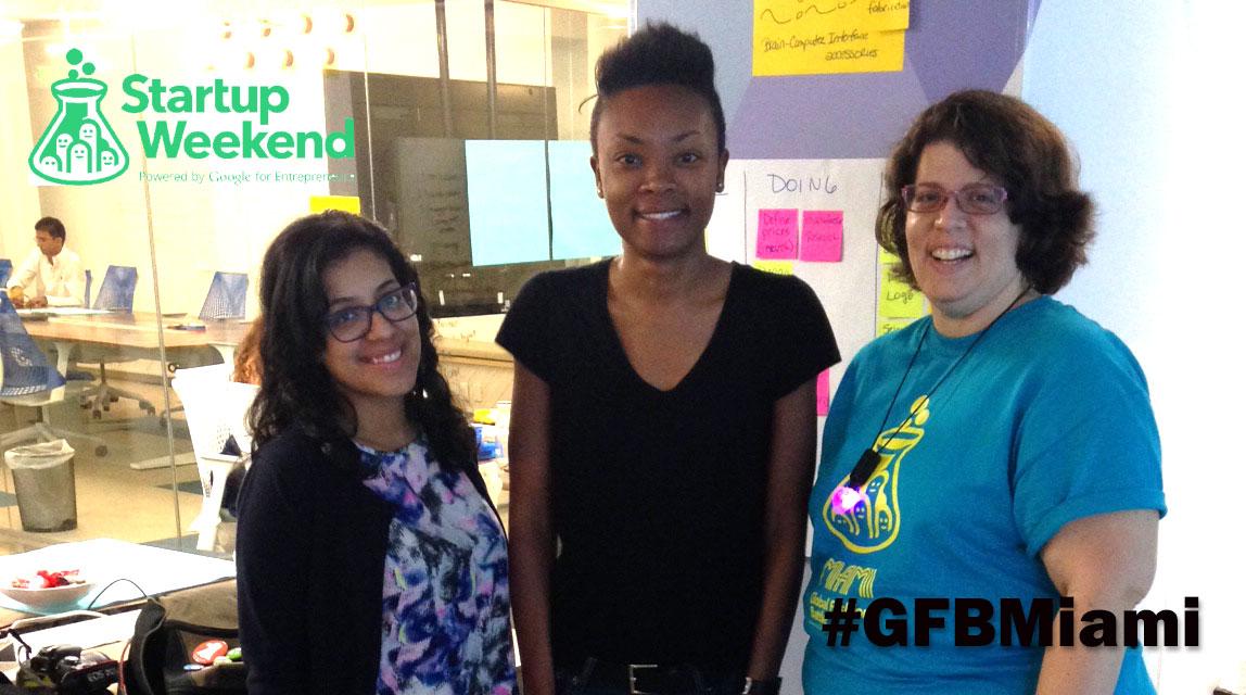 techibis's tweet photo. At Startup Weekend's Global Fashion Battle #GFBMiami Girl Develop It Team is ready to ROCK this thing! #SWMiami2015 http://t.co/VEzpRVAO5I