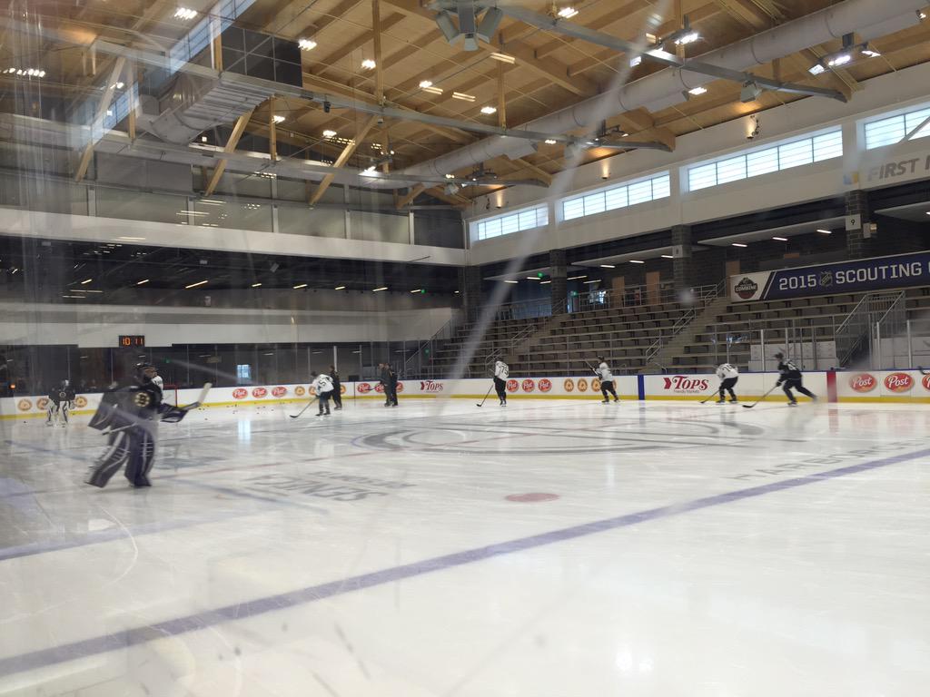 NHLBruins's tweet image. Time for morning skate at the HarborCenter