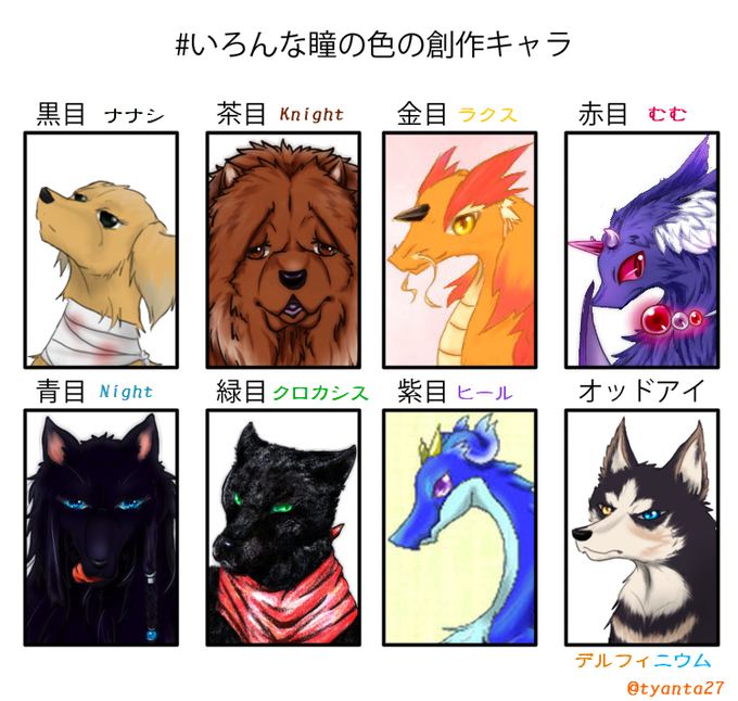 いろんな瞳の色の創作キャラのtwitterイラスト検索結果 古い順