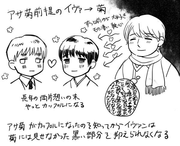 イヴァ→菊らくがきメモ 