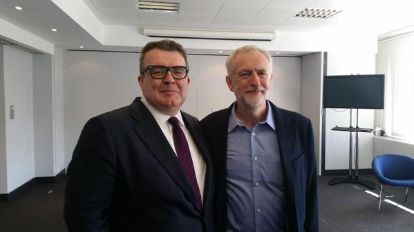 jeremycorbyn's tweet image. I congratulated @tom_watson yesterday for becoming Deputy Leader of Labour Party. I look forward to working with him