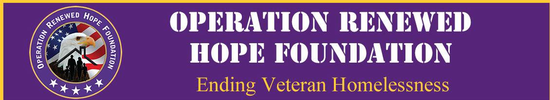 Chris_1791's tweet image. Operation Renewed Hope Foundation.Ending Veteran Homelessness
operationrenewedhopefoundation.org