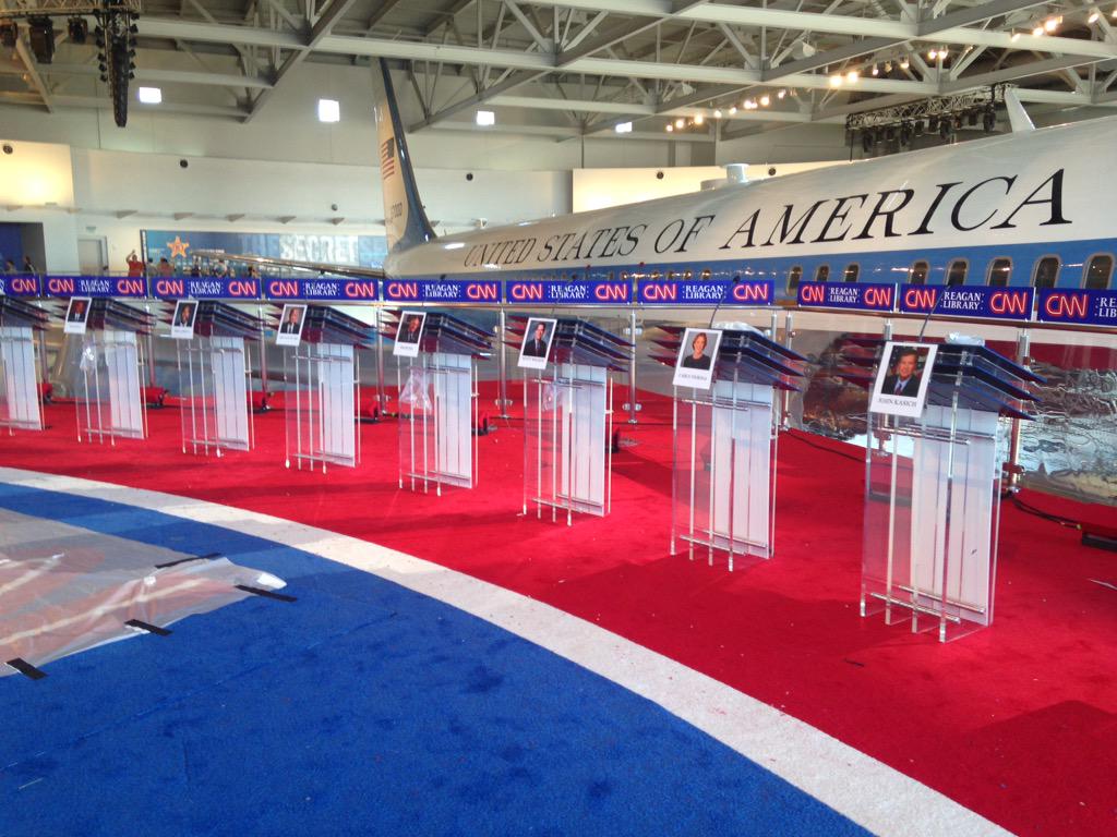 CNN debate stage ... no joke! Well, yes JOKE but not kidding. :)
