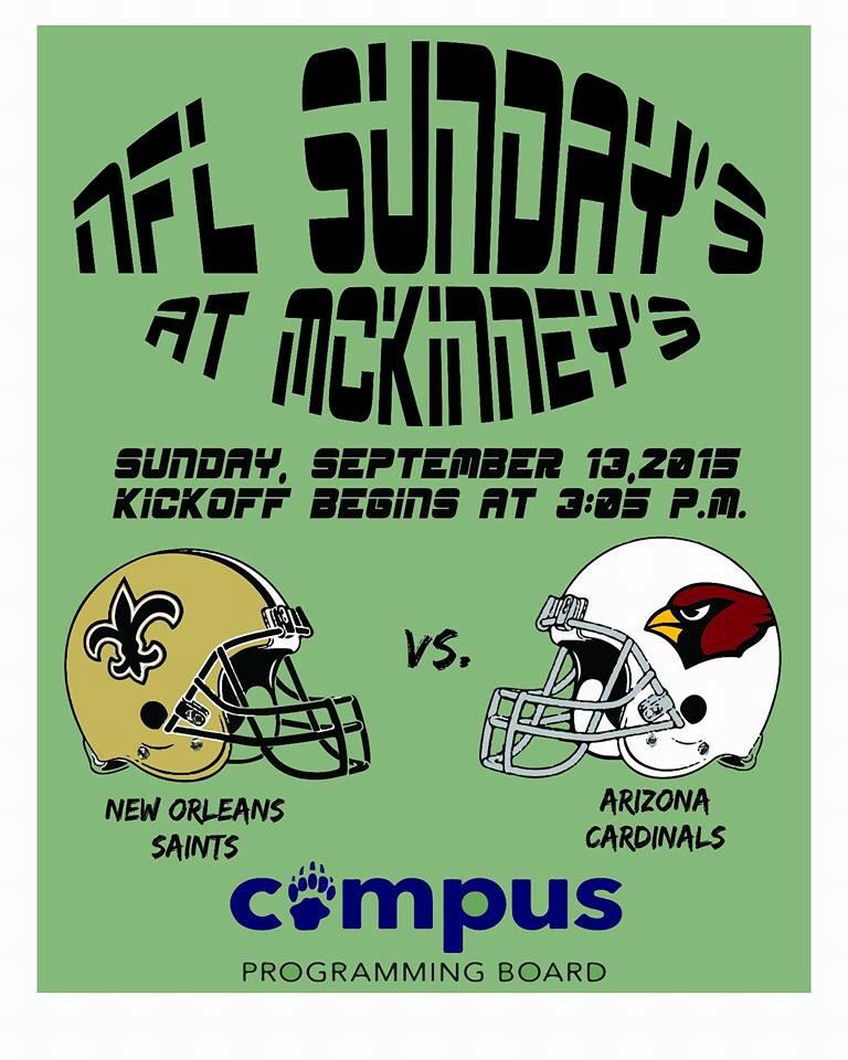 Stop by McKinney's today! 🏉🏉🏉