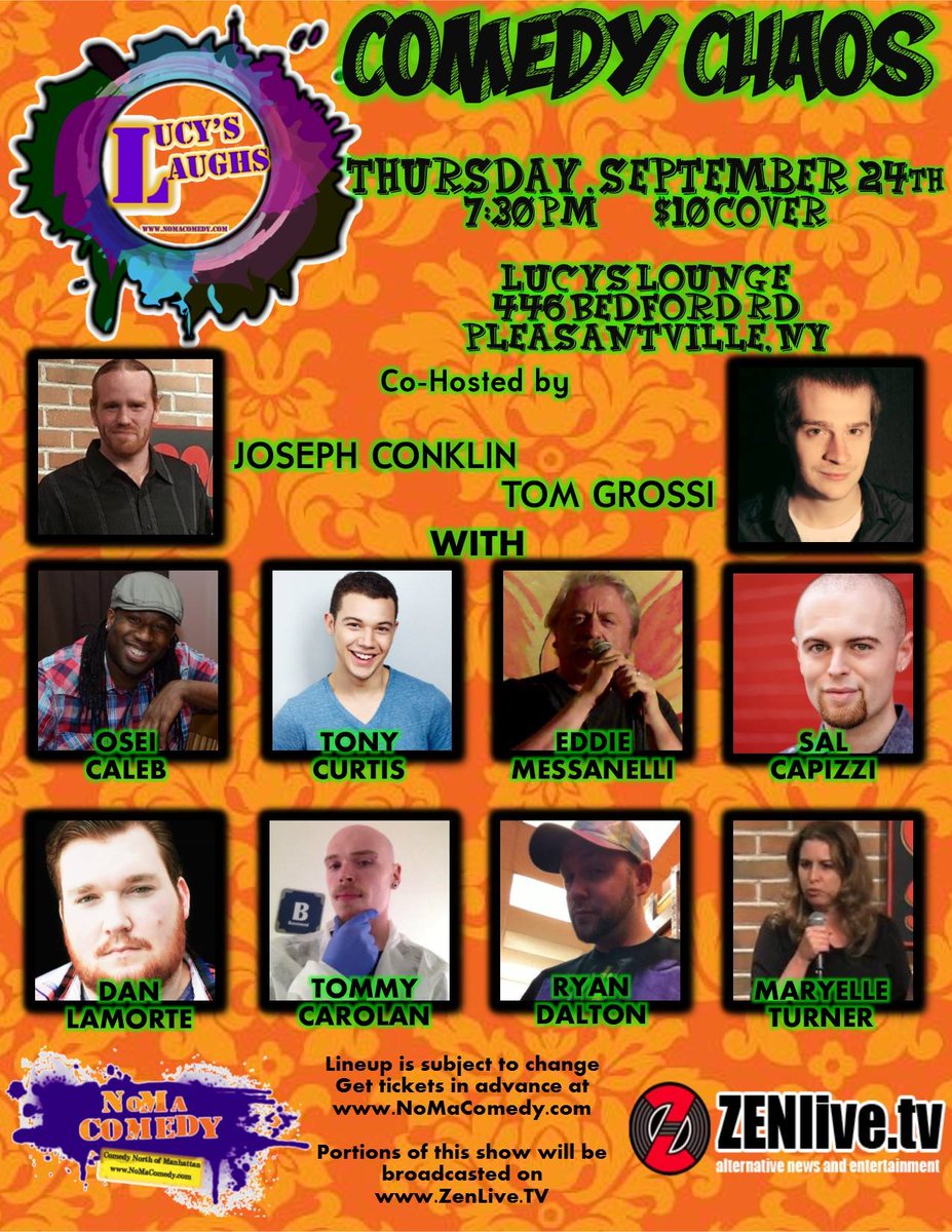 maryelleturner's tweet photo. YESS COME!! @NoMaComedy @lucyslaughs @WestchesterMag @YourWestchester @RingeTinge @PleasantvilleHH @LucysMartiniBar http://t.co/YIXYG53rXY