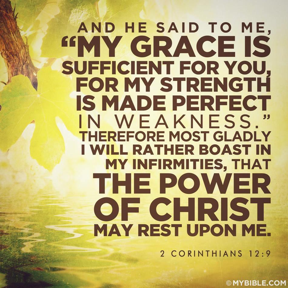 Are you being sustained by God's grace in a difficult situation right now?