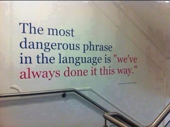 GerryMoran's tweet photo. Do it differently today - #leadership and #innovation! http://t.co/qeS1tZyQt1