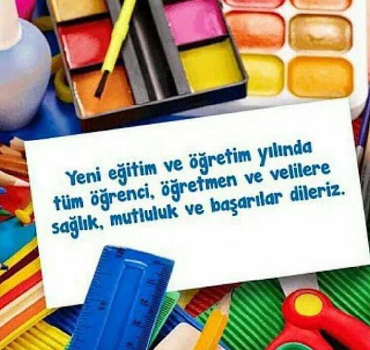 Yeni Eğitim ve Öğretim Yılında Tüm Öğretmen ve Öğrencilerimize Başarılar Dileriz #okul #OkulBaşlıyor