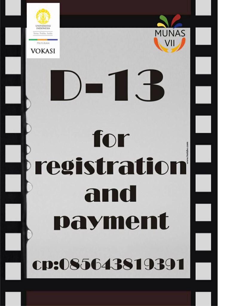 Fisioterapi_UI's tweet photo. Munas Imfi ke-7 bisa mengirimkan 3 delegasi tiap institusi yang akan dilaksakan pada:
📆 6 - 8 November 2015. http://t.co/ArySrSG5nX