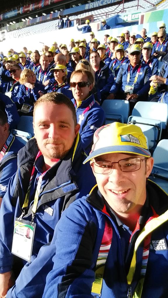 <a href="/RWC2015Bham/">RWC2015 Birmingham</a> <a href="/RWC2015ThePack/">RWC 2015 Volunteers</a> yesterday's morning briefing with Will. What a great weekend