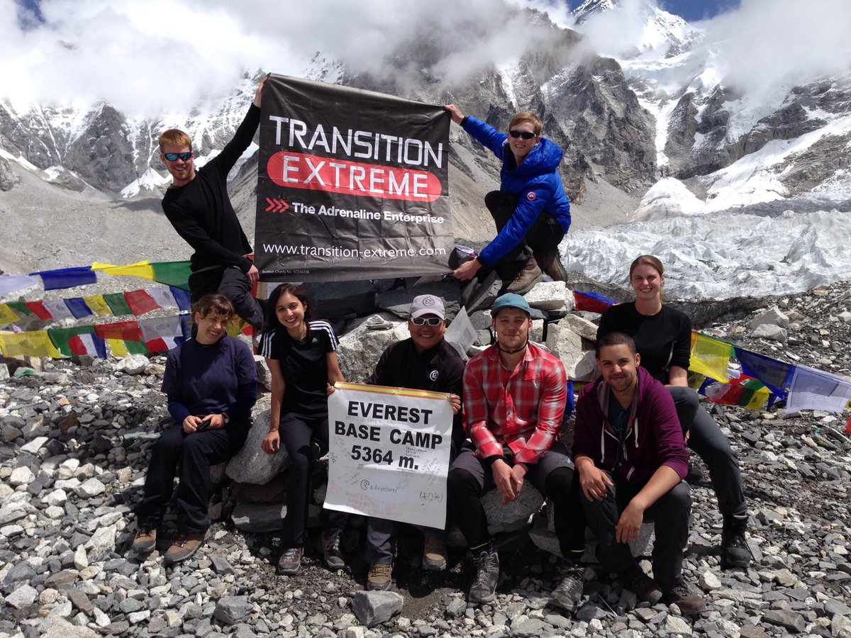 TE_aberdeen's tweet photo. We have made it to Everest Base Camp! Thank you Rhodri Jones! #TXglobal http://t.co/UMpl1OJQG0