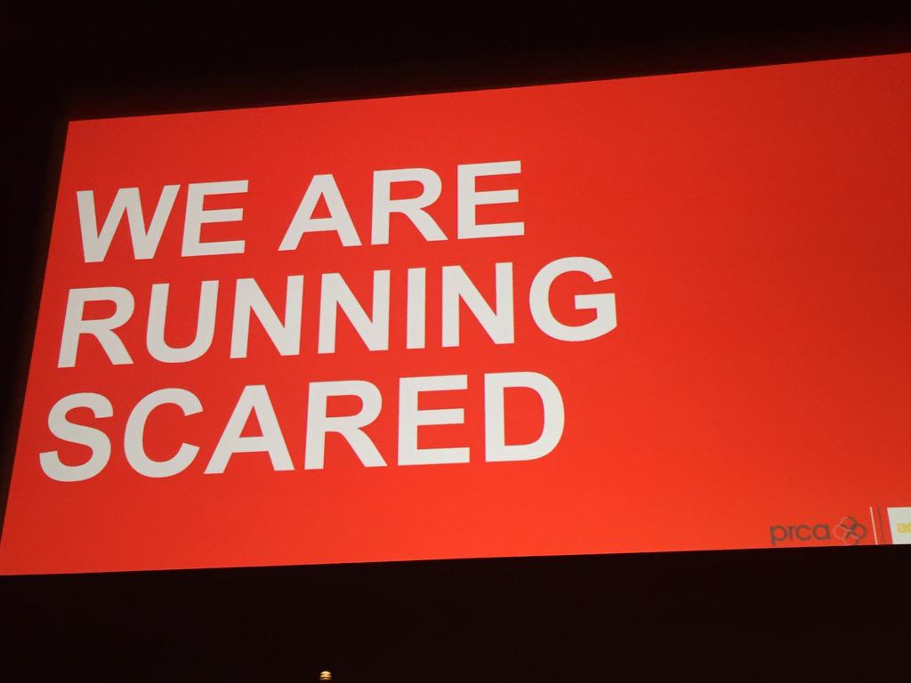 marywhenman's tweet photo. Ad industry is 'running scared' from #PR adam&amp;eve partner tells #PRCA2015 via @prweekuknews http://t.co/RYBd95QIyG http://t.co/S1VPpjk5rf