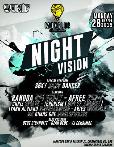 #BdgTONIGHT 28'sept'2015 "NIGHTVISION' <a href="/MOXCLUB/">MOXCLUB Bar&Kitchen</a> w/ <a href="/ranggaaphrodite/">Rangga Aphrodite</a> <a href="/afreenervous/">ΛFRΕE !!</a> <a href="/Aries_Invisible/">ARIES M FADLI</a>  <a href="/BdgParty_Club/">Bdg Party Club</a>