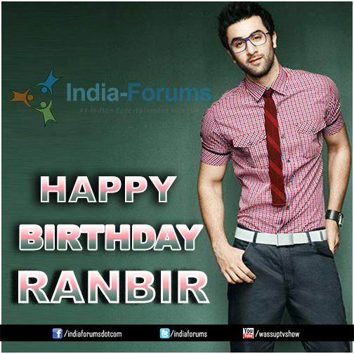 The Guy with the most looks & of all the girl\s. wishing you a very Happy Birthday Ranbir Kapoor! 