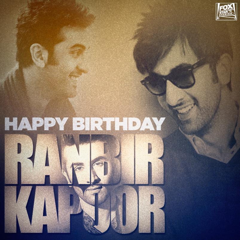 starstudio18_'s tweet photo. To the one you can't resist falling in love with, again and again! Happy Birthday #RanbirKapoor! http://t.co/wEzEsdbuub