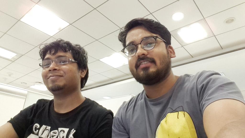 dj8april's tweet image. The last time we code and present together was for our college project, but this time we were too good. #OlaAPIhack