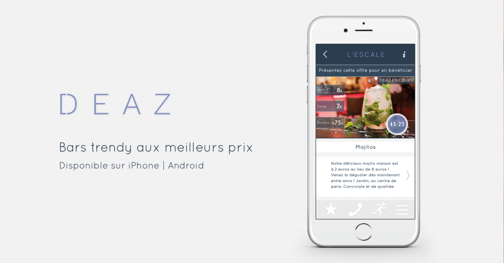 les_hiboo's tweet photo. L'application Deaz : les bars tendances de Paris aux meilleurs prix http://t.co/9GgmpSBG1s #application @deazapp http://t.co/898GwwrIHC