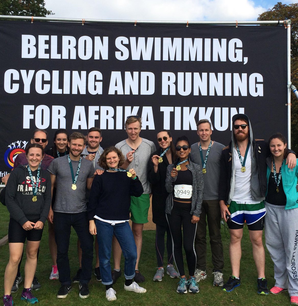 KSRArchitects's tweet photo. We did it!!! With your help we raised an incredible £3400 for @AfrikaTikkun at the @BelronGroup triathlon! #sobc2015 http://t.co/jAmedYG5B4