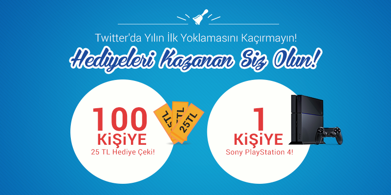 Yılın ilk yoklamasını Twitter'da alıyoruz! Kaçırmamak için takipte kalın, kazanın! Ayrıntılar birazdan burada!