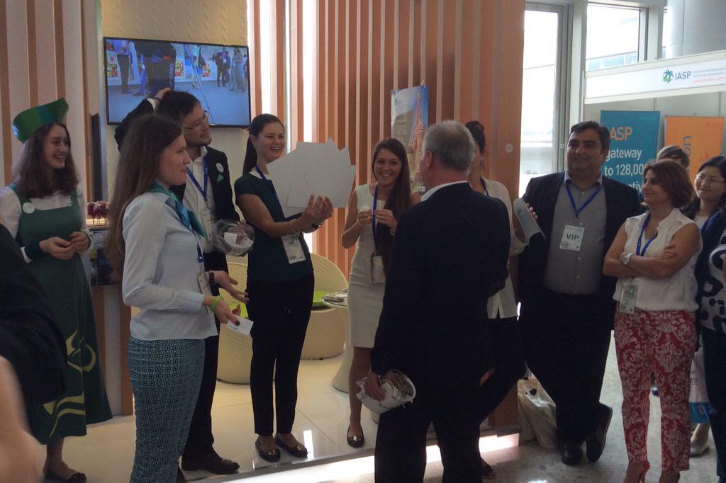 lund_ebba's tweet photo. #IASPmoscow already started the fun at #IASPbeijing with a lottery for delegates and launched http://t.co/6oXXFdDBxl http://t.co/2owV7RDdYX