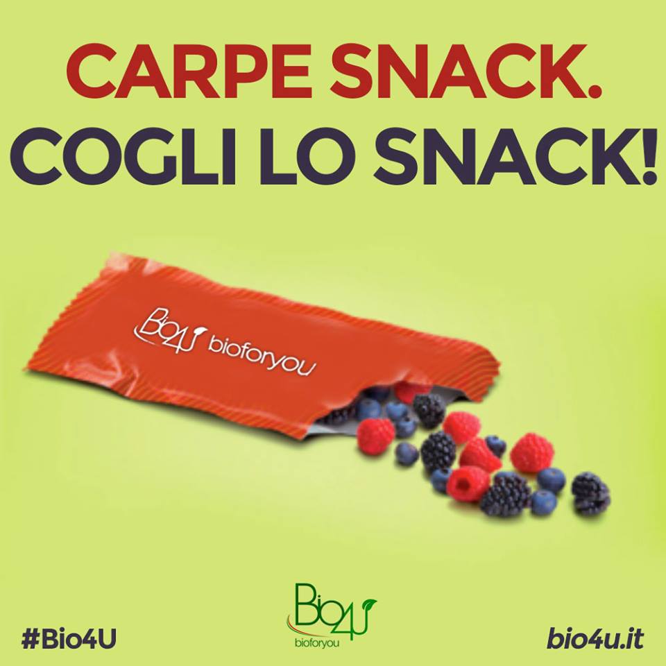 Bio4uit's tweet image. Vivi la vita uno snack alla volta! Vai su bioforyou.it #Bio4U #Expo2015