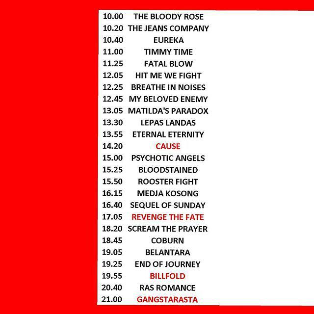 Rundown Fix #BogorYouthFest Minggu, 4 Oktober 2015 at Gor Padjajaran Bogor Hall B. See you genks!