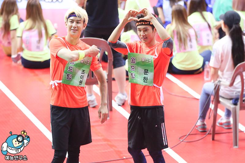 UNIQ_5's tweet photo. 잠시 후 아육대 시작합니다! 본 방 사 수! 다들 알고 계시죠? 문한과 조이쉔의 활약 많이많이 기대해주세요~! #UNIQ #아육대 #조이쉔 #문한 http://t.co/F4GuIpj5nD