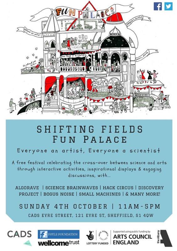 CADS_Sheff's tweet photo. Leila @FinalBullet talks about dynamics of art & technology next Sunday #FunPalaces #geekshf http://t.co/gKrADSb00y http://t.co/APHweooEv0