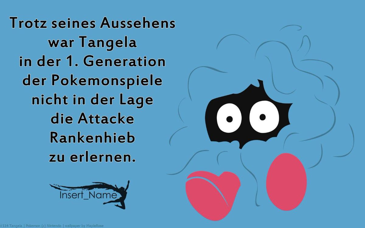 Es ist wieder Montag! Hier ein neuer Pokèmon Fakt für euch! #Pokèmon #Tangela