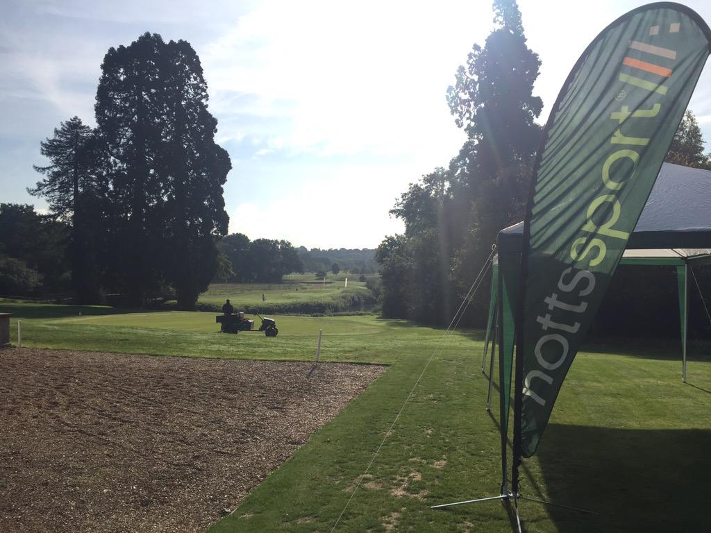 NottsSport's tweet photo. We are at the fantastic @BurhillGolfClub today supporting @TheBarmyArmy #BAT2015 raising money for @LordsTaverners http://t.co/8MHWpnjGEh