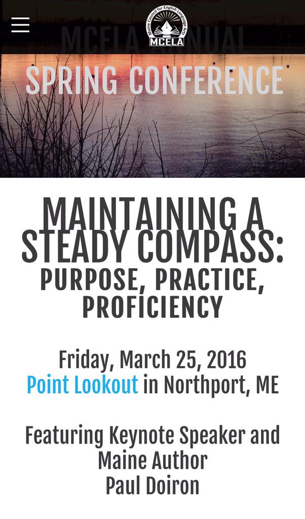 MaineCELA's tweet image. #EdchatME Looking to stretch into #teacherleadership ? Present @MaineCELA this spring! mcela.weebly.com/2016-conferenc…