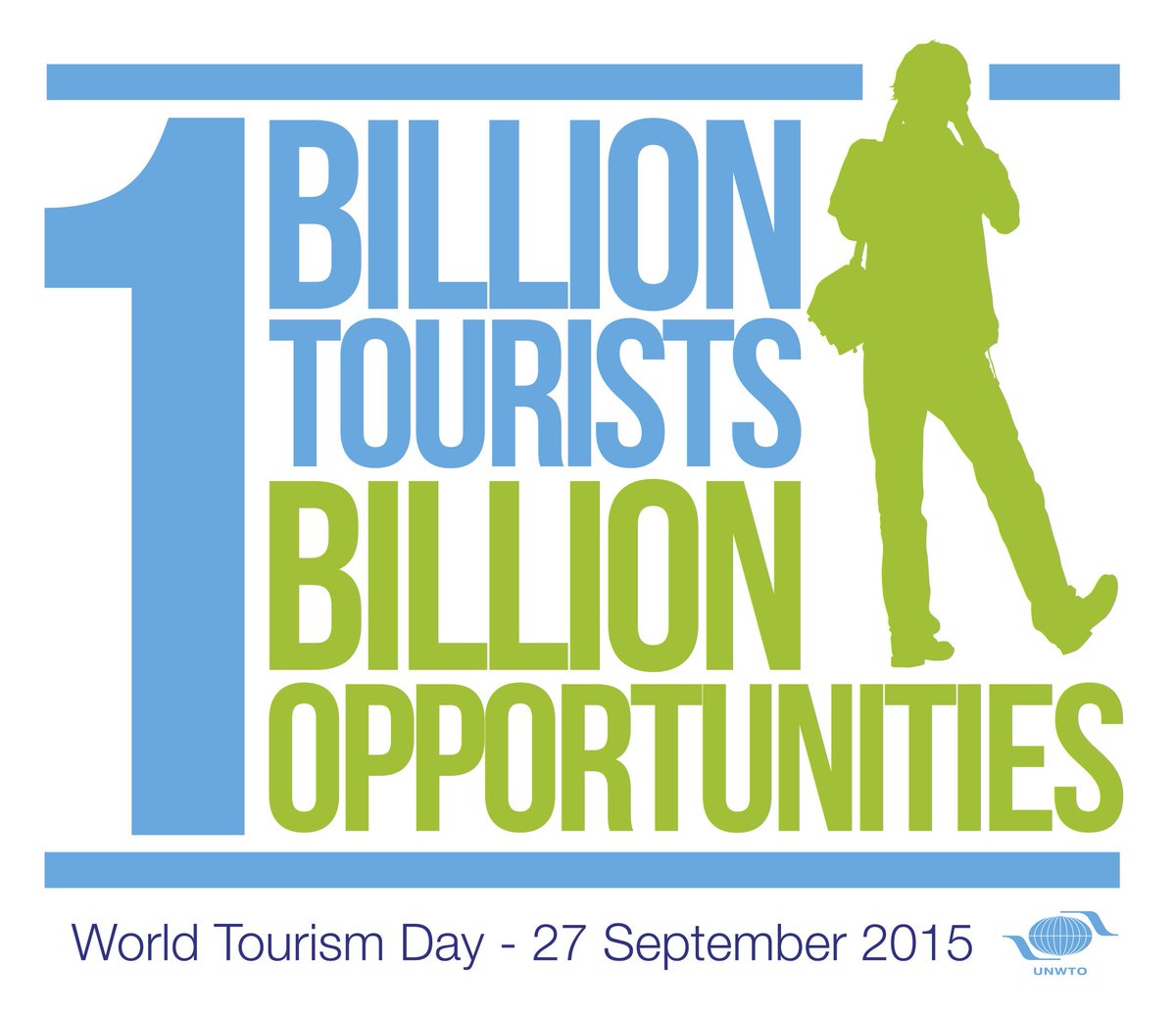 UNWTO's tweet photo. 27/9 is #WorldTourismDay! Learn why #1billiontourists equals 1 billion opportunities: http://t.co/Vb8l9UPzXF #WTD2015 http://t.co/RPHjVkt8BJ