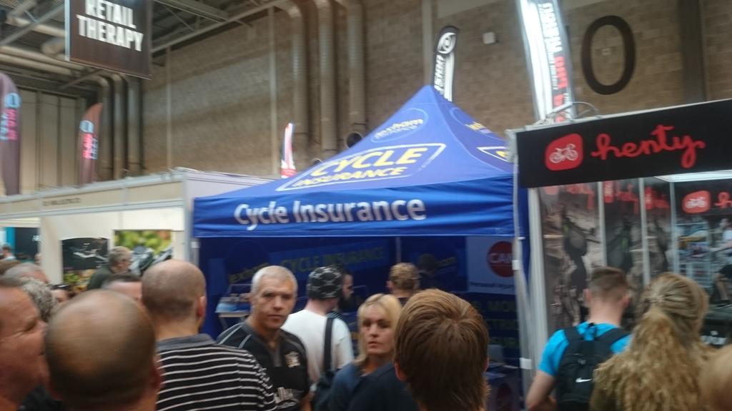 We're busy helping people with their cycle insurance quotes, come visit the Lexham stand G13 <a href="/CycleShow/">@cycleshow</a>