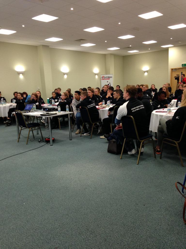 Laura_Flora's tweet photo. All the new HEVOs listening to Paul talk about Bucs Volleyball #HEVOConference #hevo #gospike #bucs #volleyball http://t.co/YAYaXN5Y9L