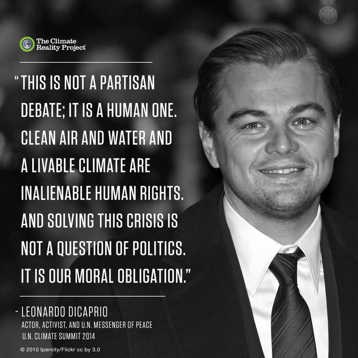ClimateReality's tweet image. This is a titanic move! @LeoDiCaprio pledges to divest from fossil fuels bit.ly/1NMNKvQ   #ClimateHope