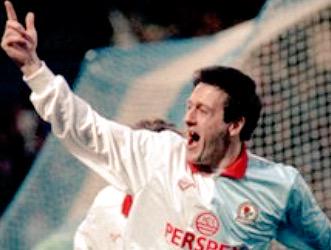 Simon Garner celebrates a goal for Blackburn Rovers

#brfc #blackburn #Goals