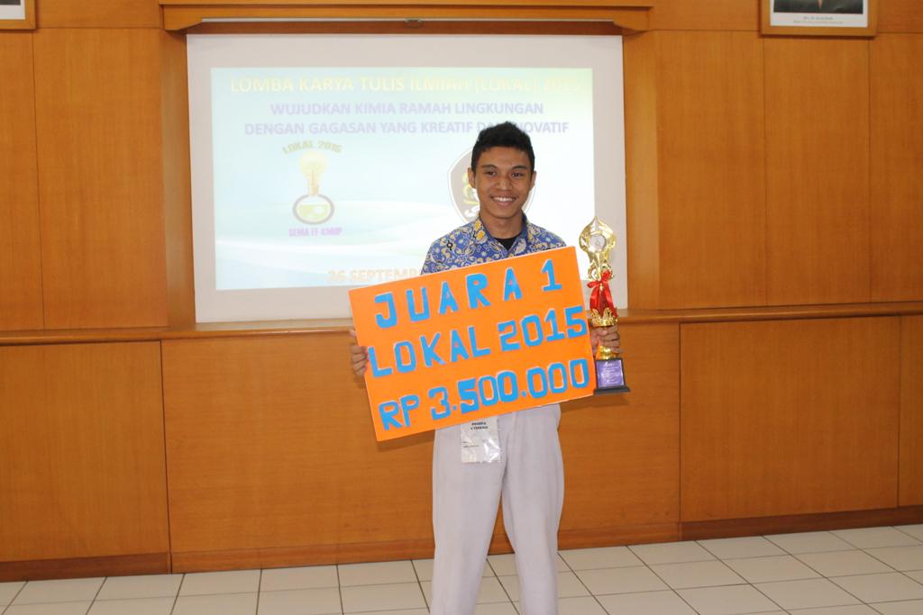 Selamat buat Adrian Wibisono dari <a href="/SMAPKPJIS/">SMA PKP JIS</a> Juara 1 LOKAL 2015 :DDD