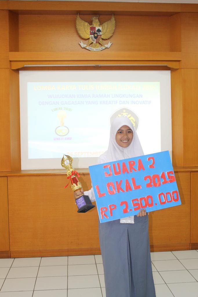 Selamat buat Nyimas Sharima dari SMA Negeri 109 Jakarta Juara 2 LOKAL 2015 :D