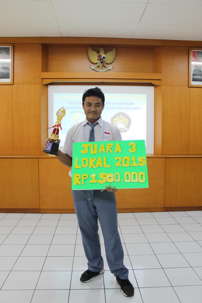 Selamat buat Rasyiid Hadi Sasono dari SMA Negeri 109 Jakarta Juara 3 LOKAL 2015 :D