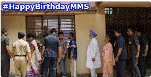 Wish you a very happy birthday Dr. Manmohan Singh,former PM of India.  