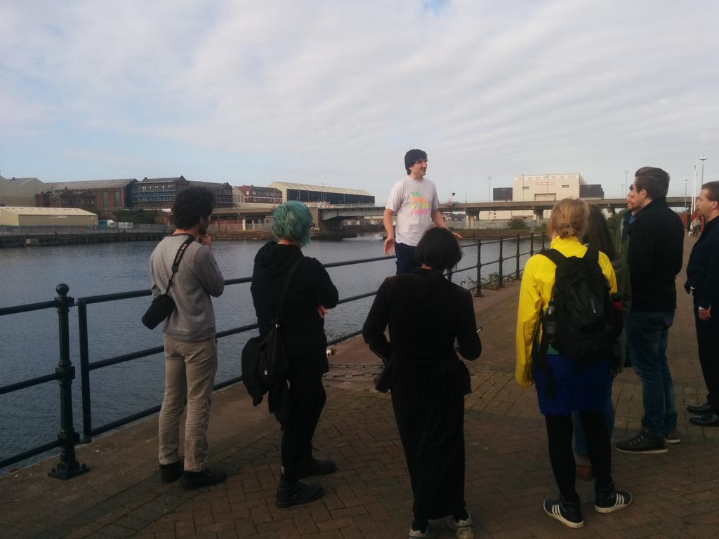 davelynch's tweet photo. @noii starts @DMLabsUK day 2 exploring #digitaloutsider in front of a submarine making place #dmlabs15 http://t.co/b31GmEK5Jc
