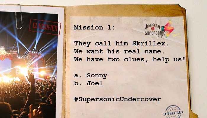 Vh1Supersonic's tweet photo. Here we go!
This is your first one.
They call him @Skrillex , we need more than that!
#SupersonicUndercover http://t.co/rYP1svxoNF